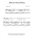 Make Us A Voice Of Peace (Duet for Soprano and Tenor solo)