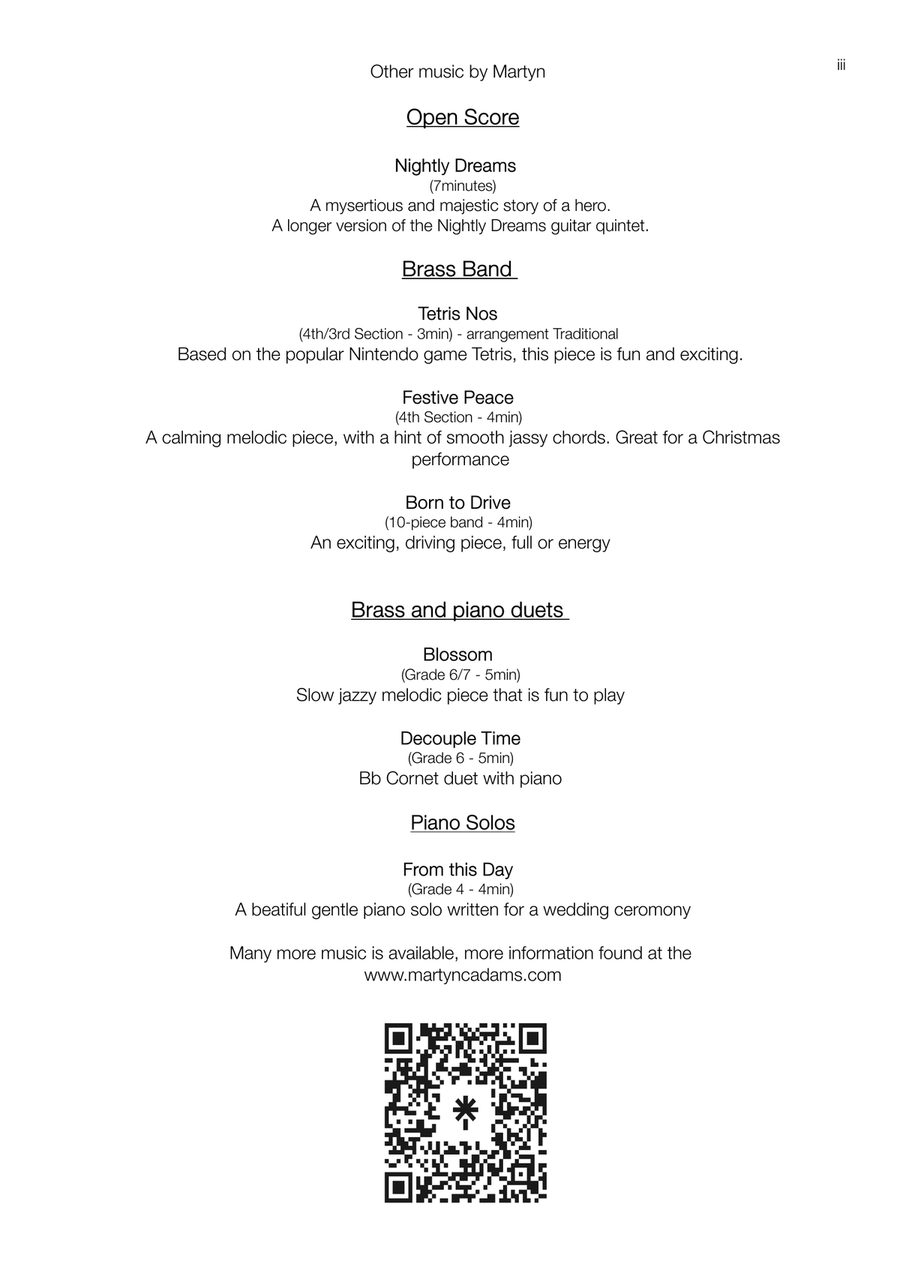 Nightly Dreams - Guitar Ensemble Guitar Ensemble scores gallery preview page 5