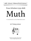 SCHUBERT: Muth, D. 911 no. 22 (transposed to F-sharp minor)