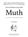 SCHUBERT: Muth, D. 911 no. 22 (transposed to F minor)