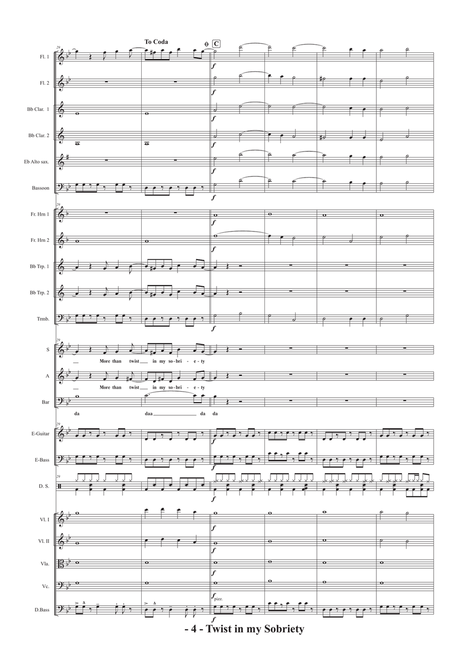Twist In My Sobriety Twist In My Sobriety Full Orchestra scores gallery preview page 4