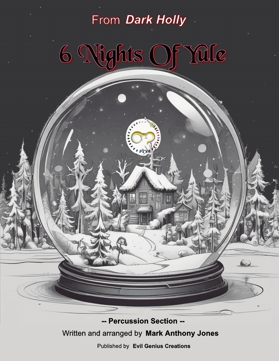 6 Nights Of Yule - Percussion Section Percussion Ensemble scores gallery preview page 1