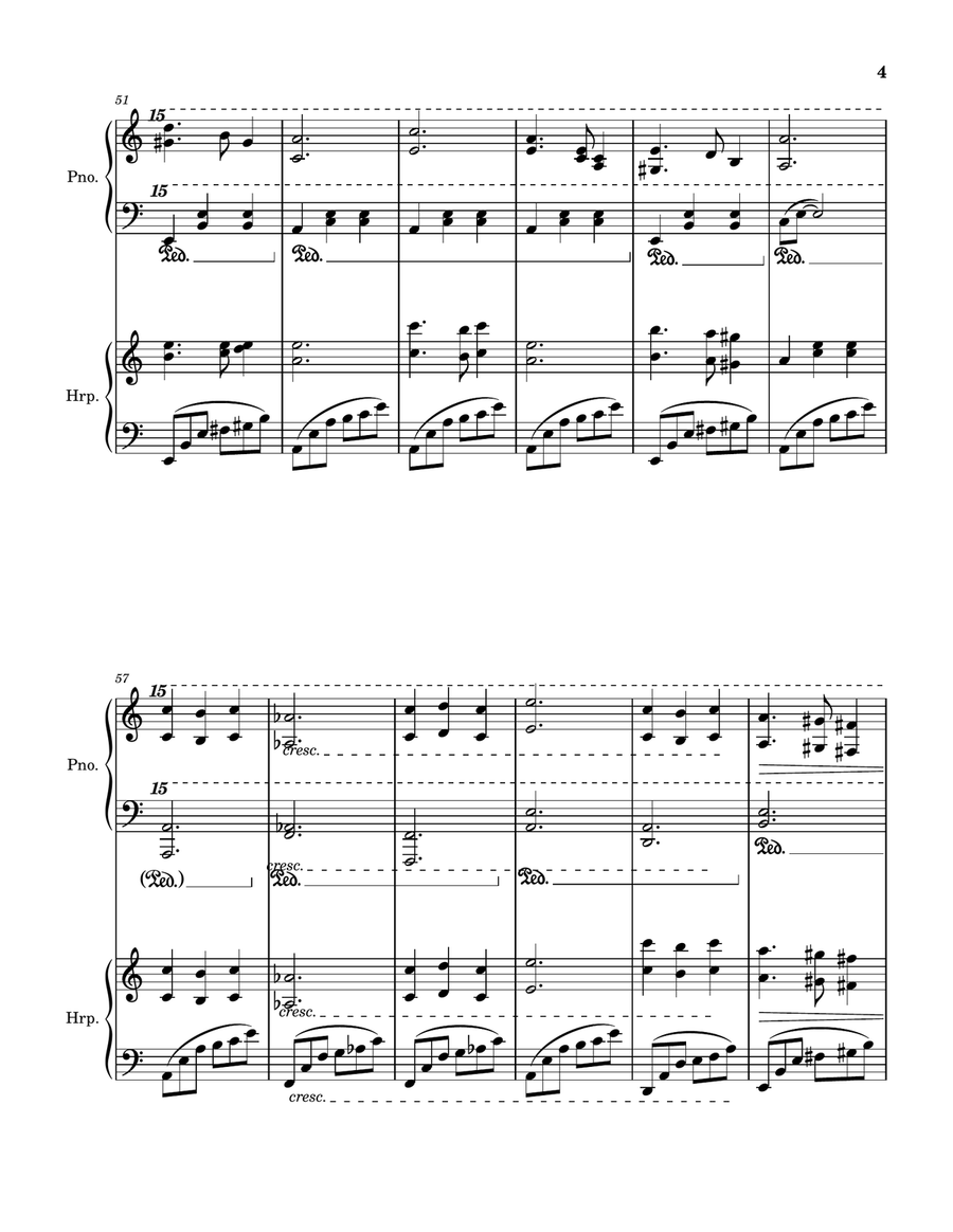 6 Nights Of Yule - Piano & Harp Harp scores gallery preview page 6