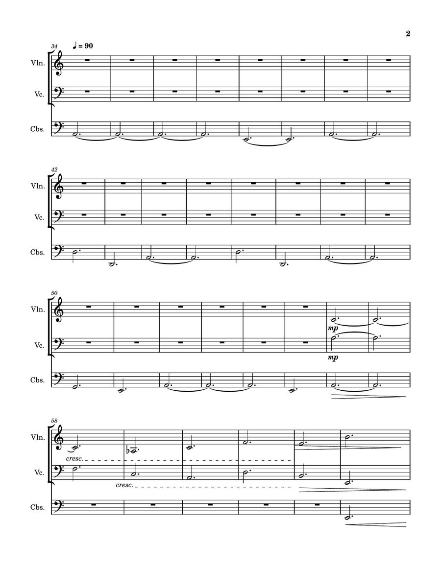 6 Nights Of Yule - String Section String Orchestra scores gallery preview page 4