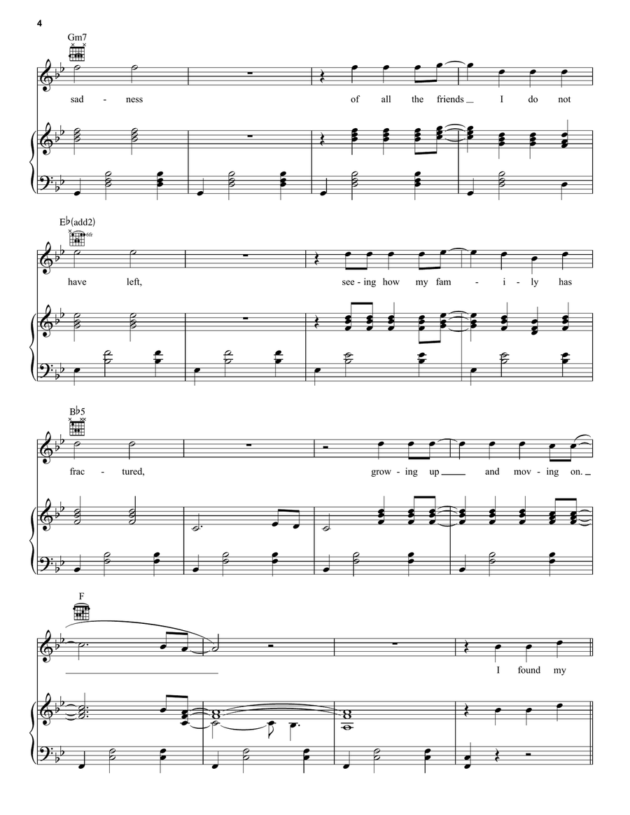 Old Phone Old Phone Piano, Vocal, Guitar scores gallery preview page 4