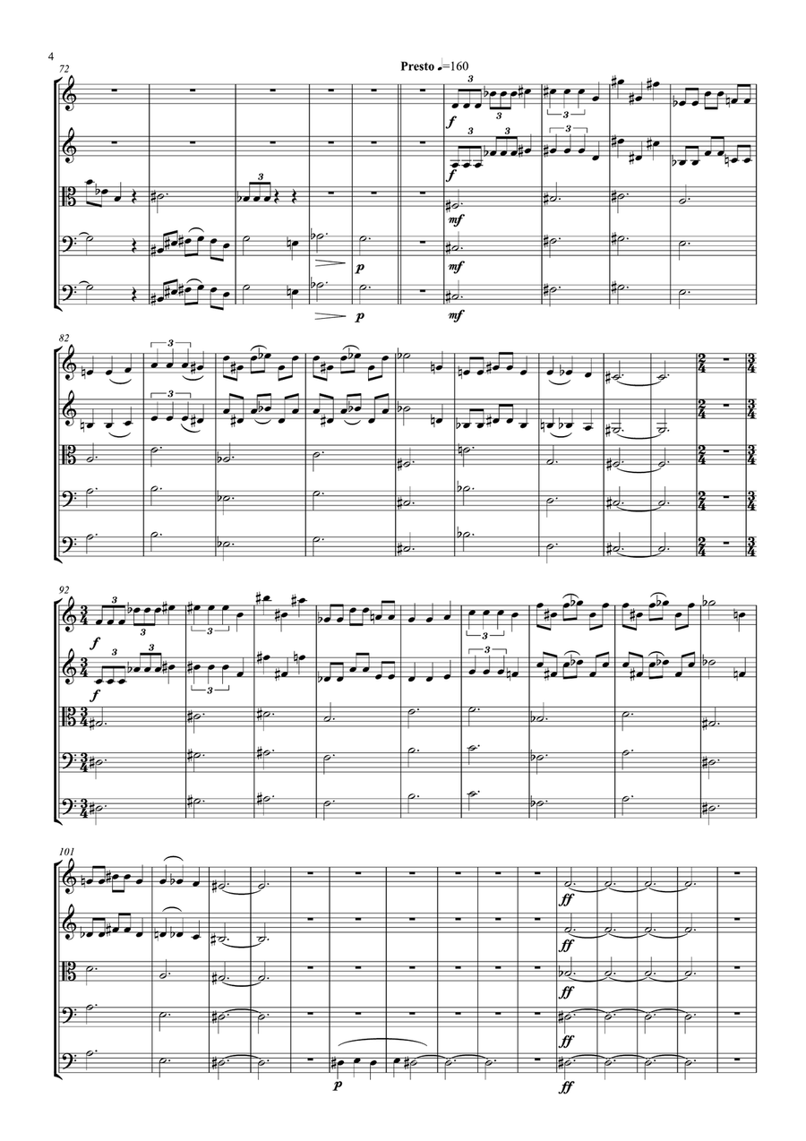 Anak para orquesta de cuerdas Chamber Music scores gallery preview page 5