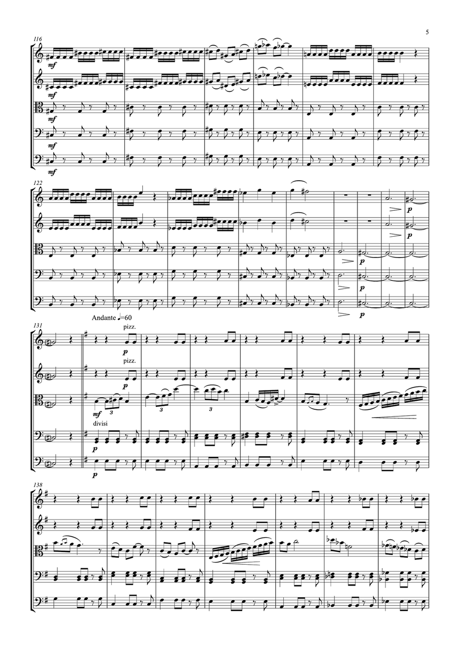 Anak para orquesta de cuerdas Chamber Music scores gallery preview page 6