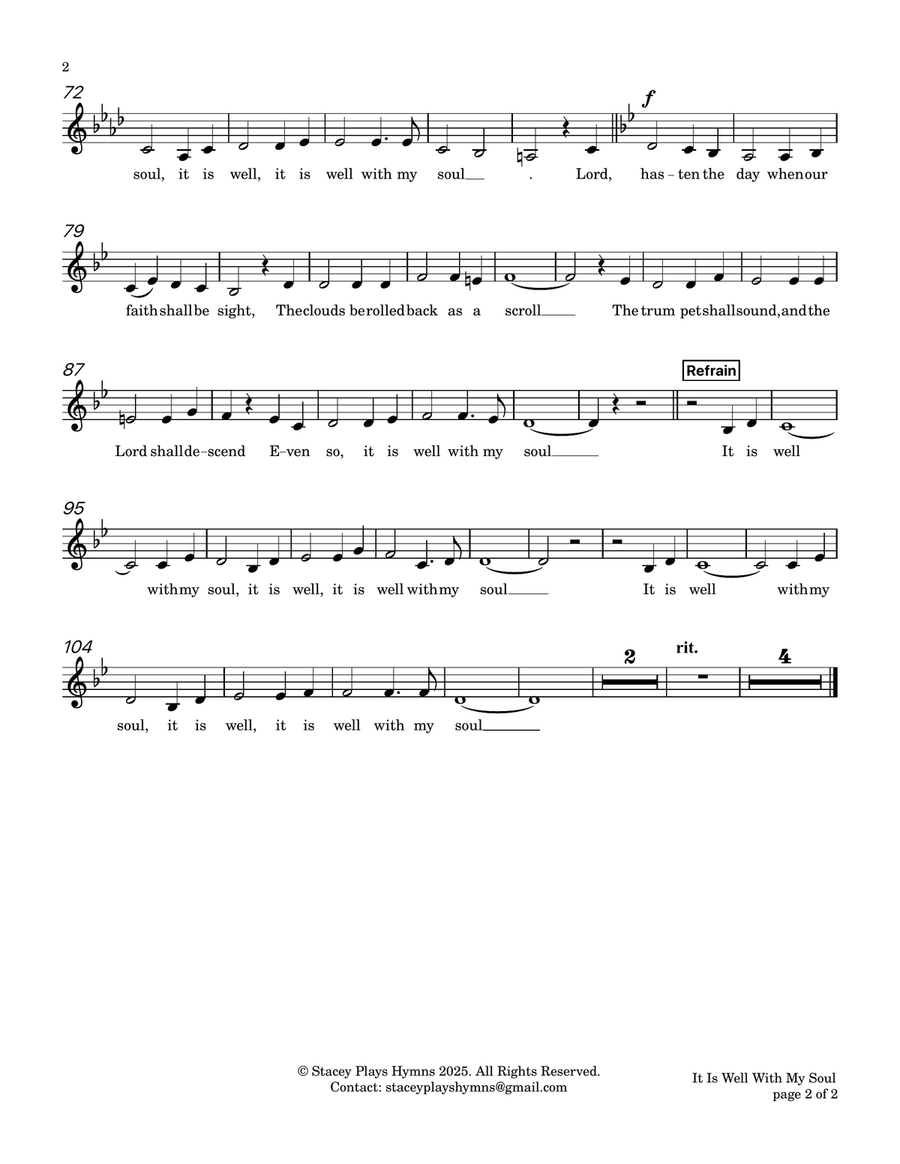 It is Well - Soprano Alto Duet - Lower Voice SA scores gallery preview page 5