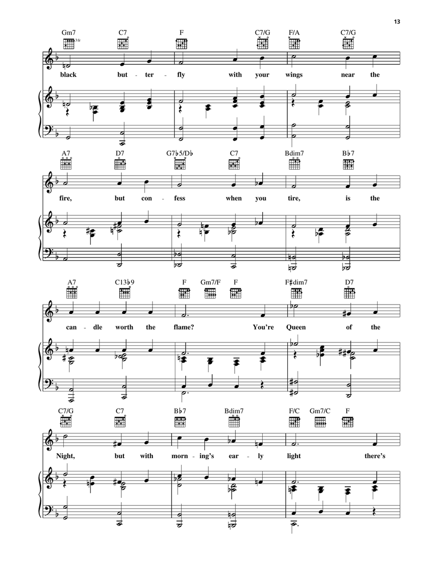 Black Butterfly Black Butterfly Piano, Vocal, Guitar scores gallery preview page 2
