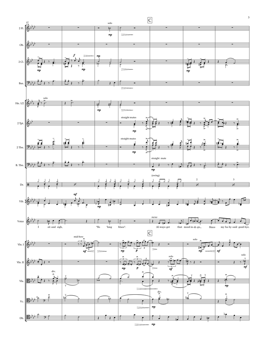 Mood Indigo Mood Indigo Full Orchestra scores gallery preview page 3