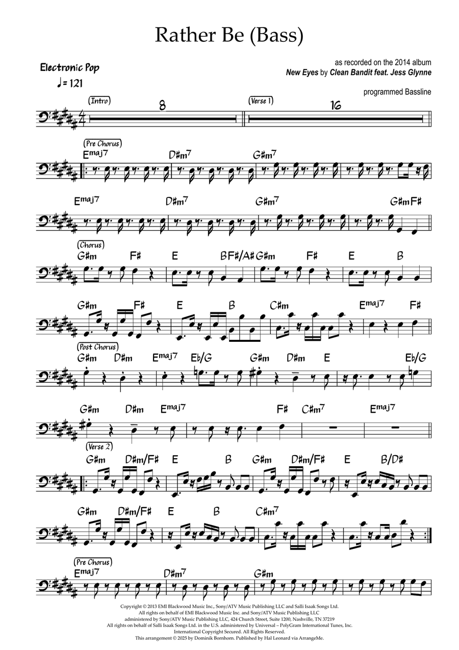 Rather Be Acoustic Guitar scores gallery preview page 1
