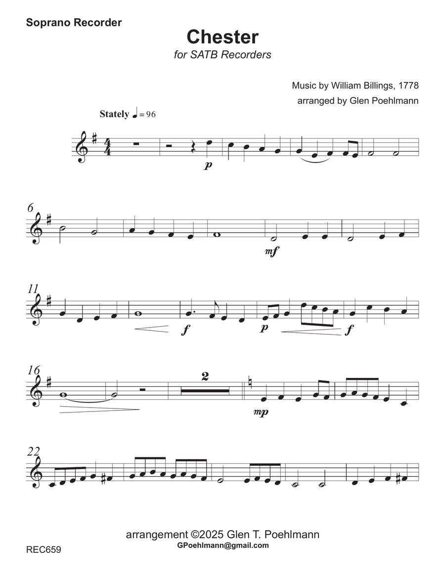 CHESTER - SATB RECORDERS (grade 3+) Soprano Recorder scores gallery preview page 5