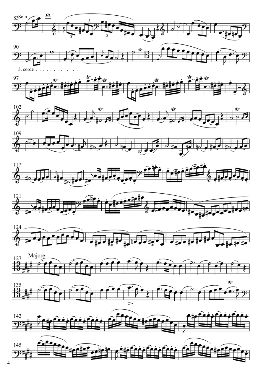 Cello Concerto in A minor CELLOSOLO Cello Solo scores gallery preview page 4
