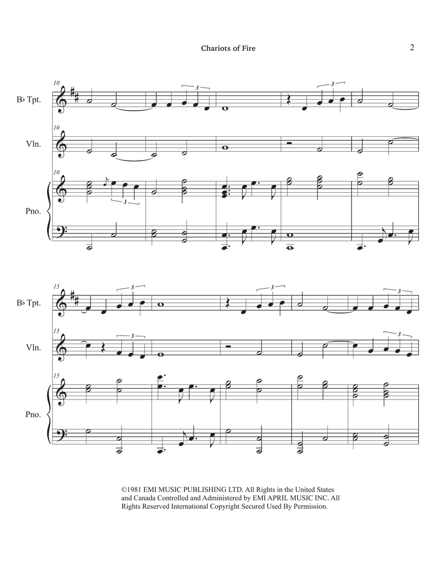Chariots Of Fire Chariots Of Fire Small Ensemble scores gallery preview page 6