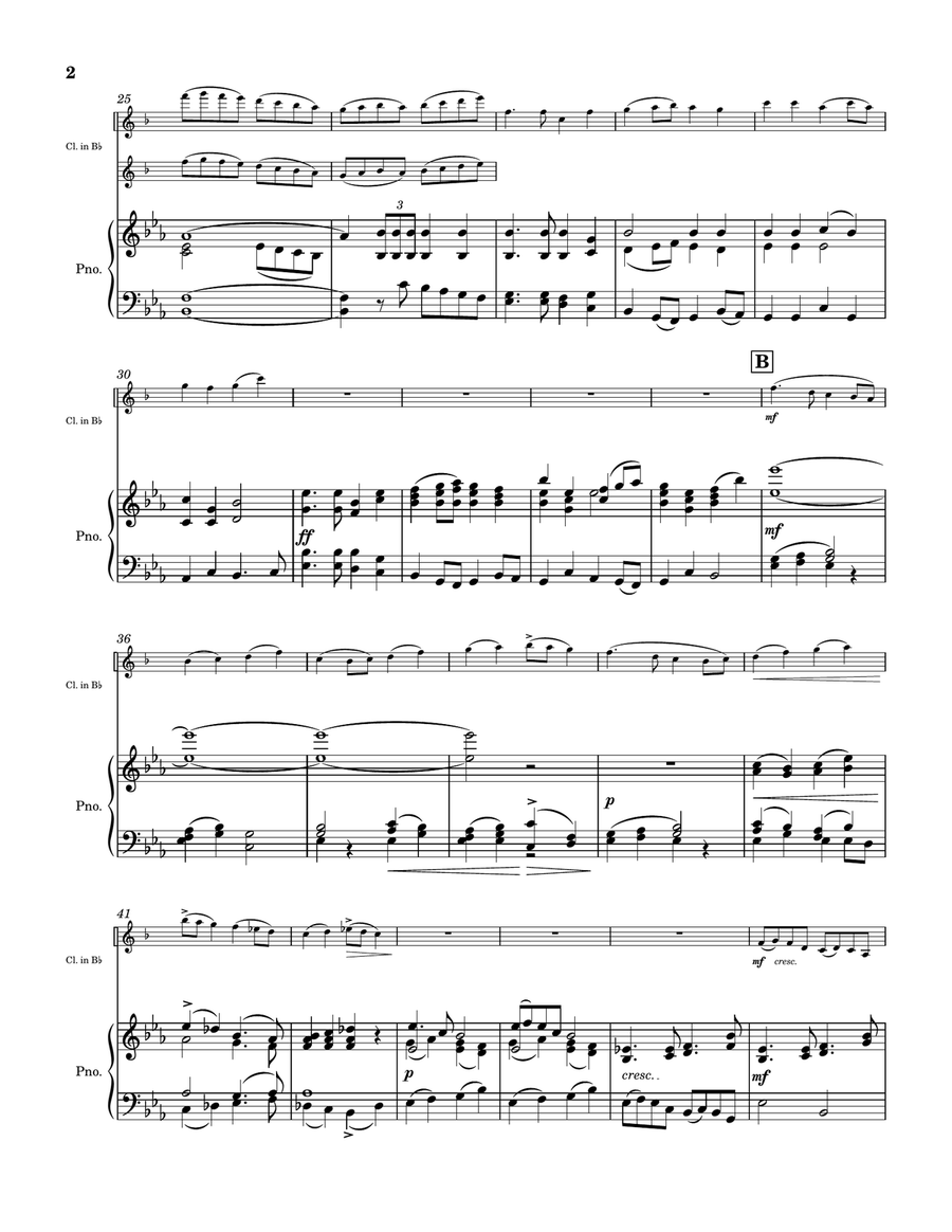 Wedding March, Op. 21 Wedding March, Op. 21 Clarinet Solo scores gallery preview page 2