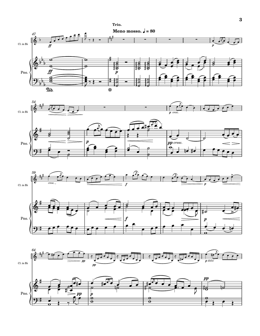 Wedding March, Op. 21 Wedding March, Op. 21 Clarinet Solo scores gallery preview page 3