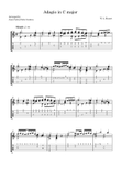 Adagio in C major K.356 (Arr. for guitar)