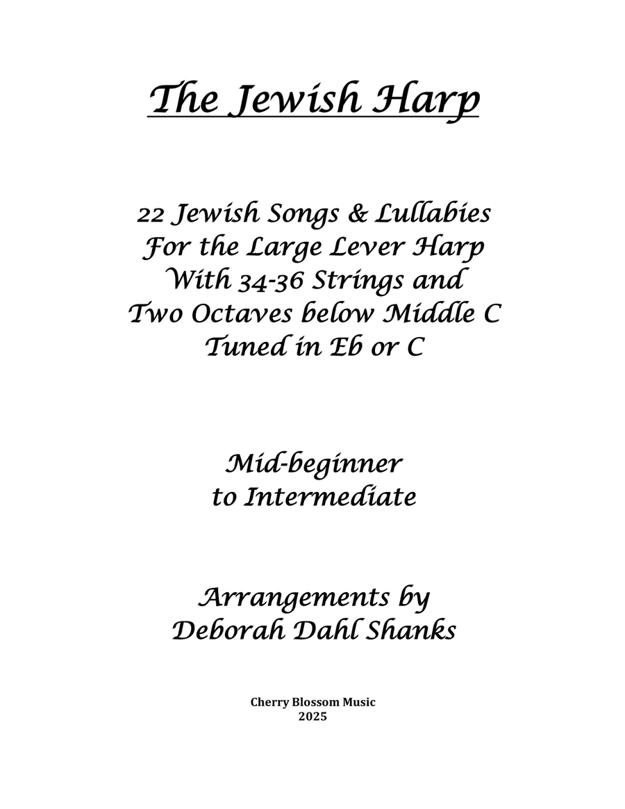 The Jewish Harp The Jewish Harp Celtic Harp scores gallery preview page 2
