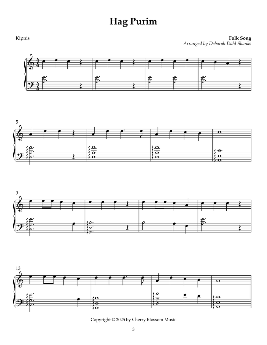 The Jewish Folk Harp The Jewish Folk Harp Celtic Harp scores gallery preview page 6