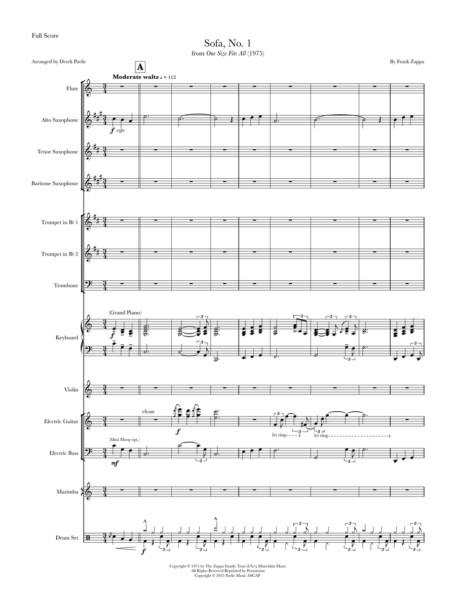 Sofa No. 1 Large Ensemble scores gallery preview page 2