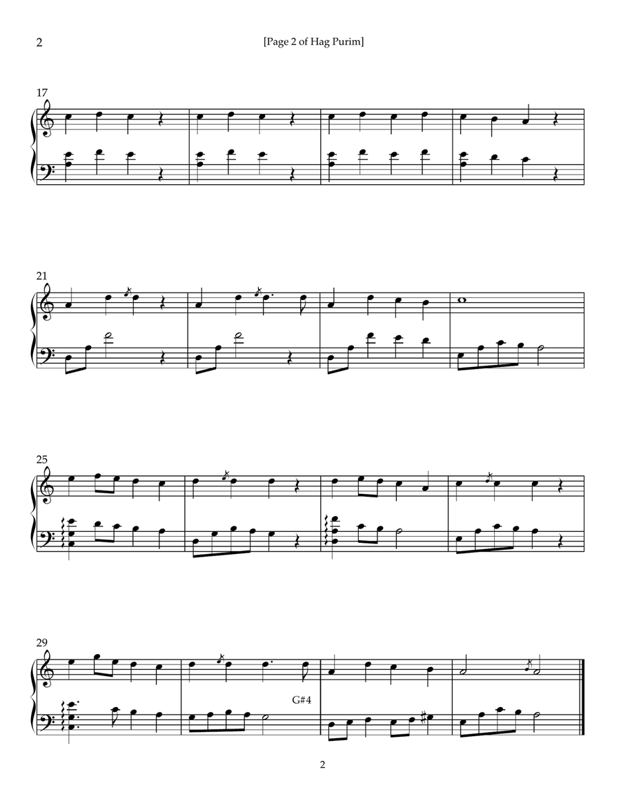 Jewish Folksongs for the Small Harp Celtic Harp scores gallery preview page 5