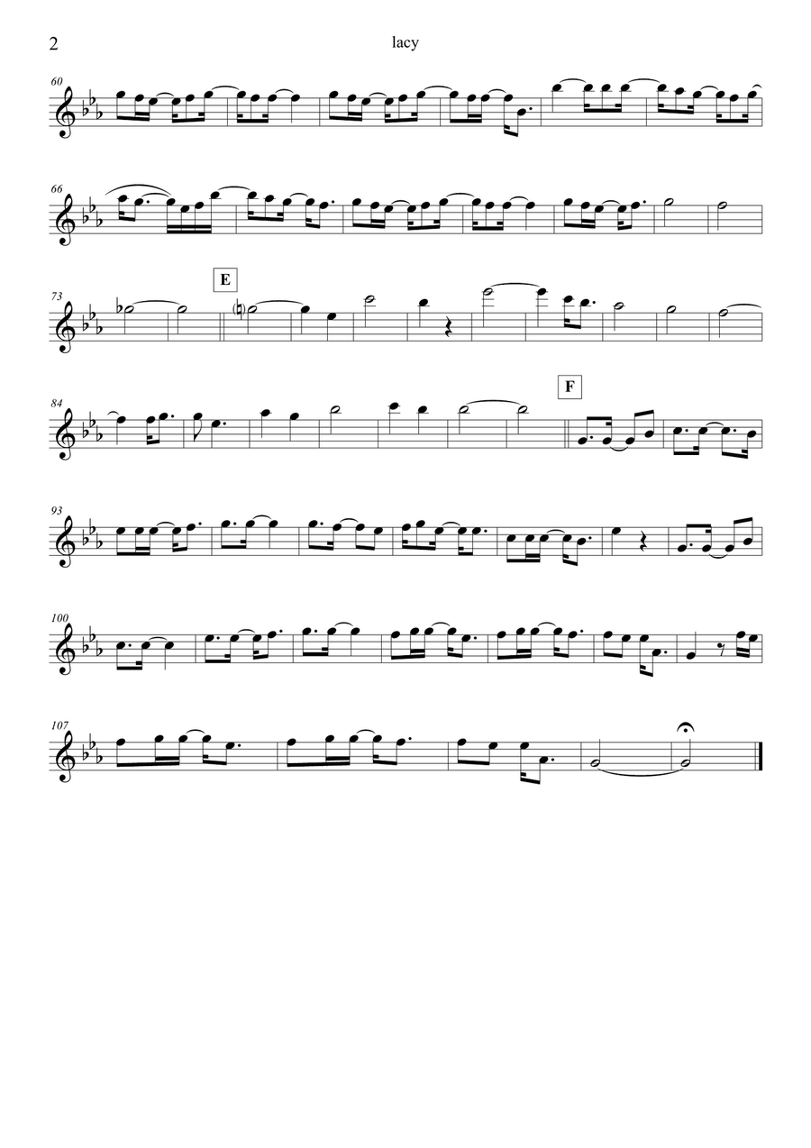 Lacy Flute Solo scores gallery preview page 2