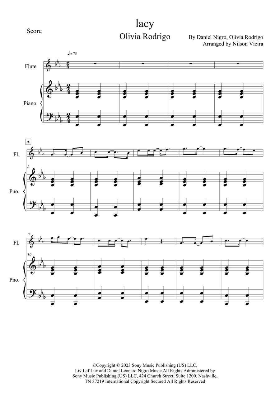 Lacy Flute Solo scores gallery preview page 3