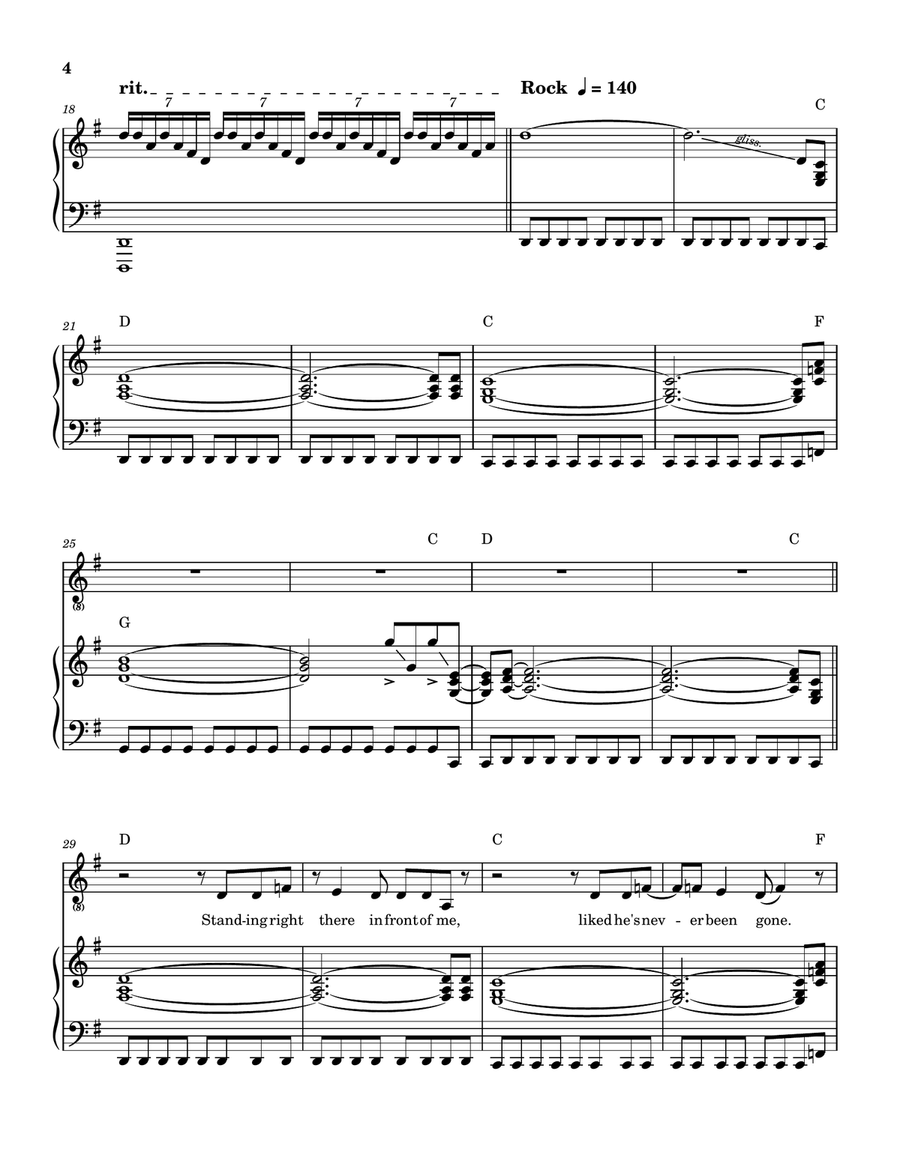 Encore Thank You Goodnight Piano, Vocal scores gallery preview page 5