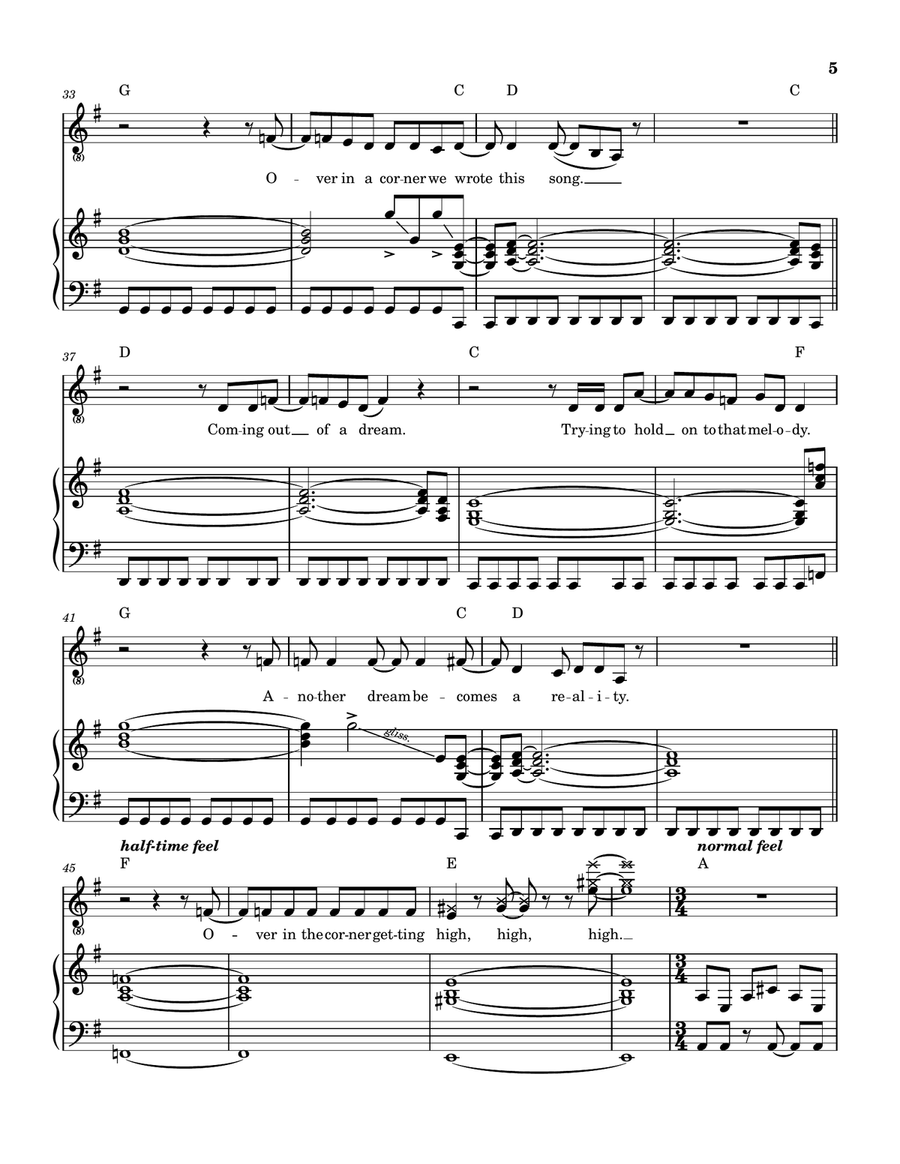 Encore Thank You Goodnight Piano, Vocal scores gallery preview page 6