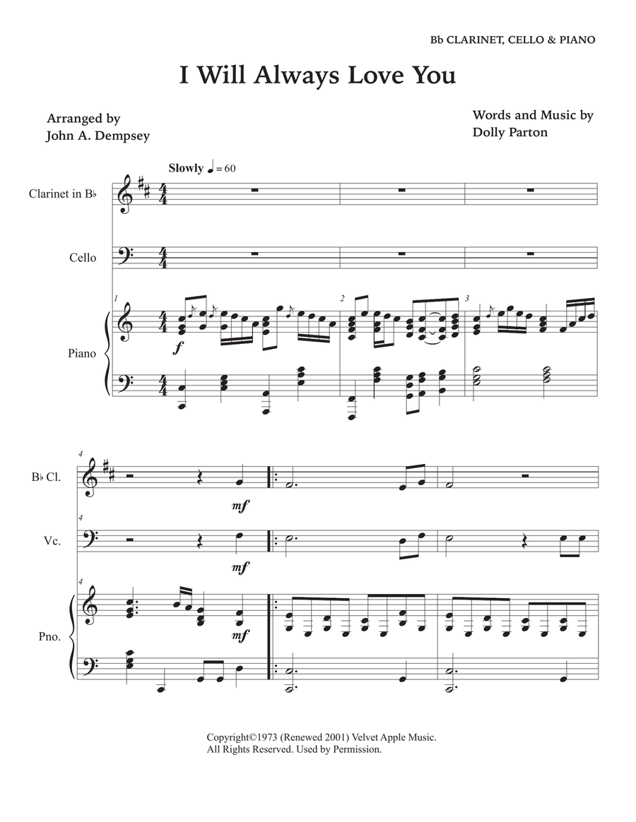 I Will Always Love You I Will Always Love You Small Ensemble scores gallery preview page 5