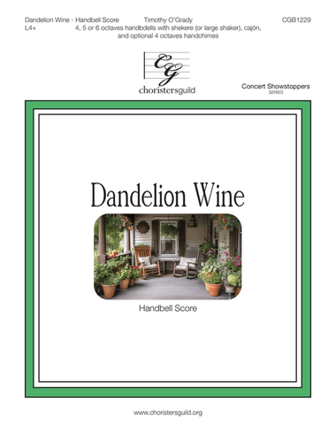 Dandelion Wine - Handbell Score (4-6 octaves)