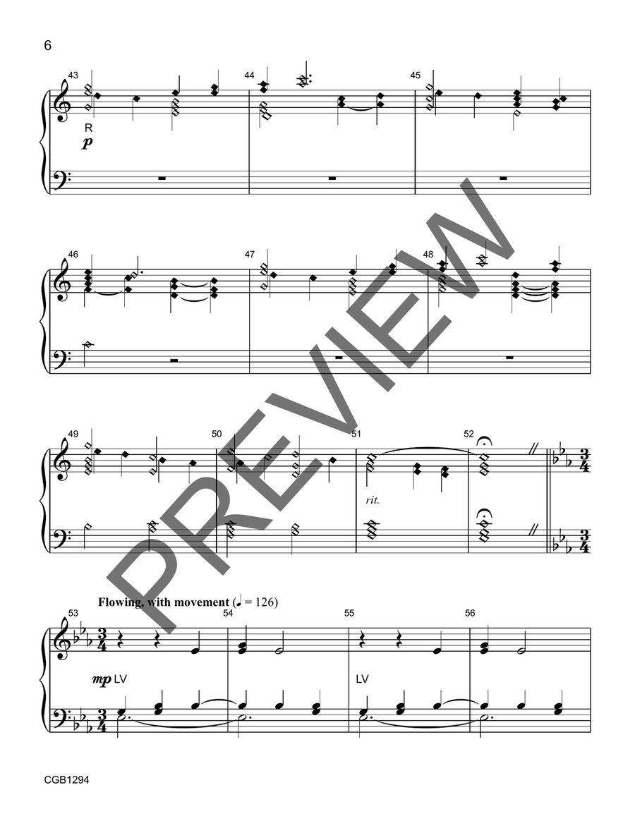 Jesus and the Children (3-5 Octaves) 5-Octaves scores gallery preview page 6