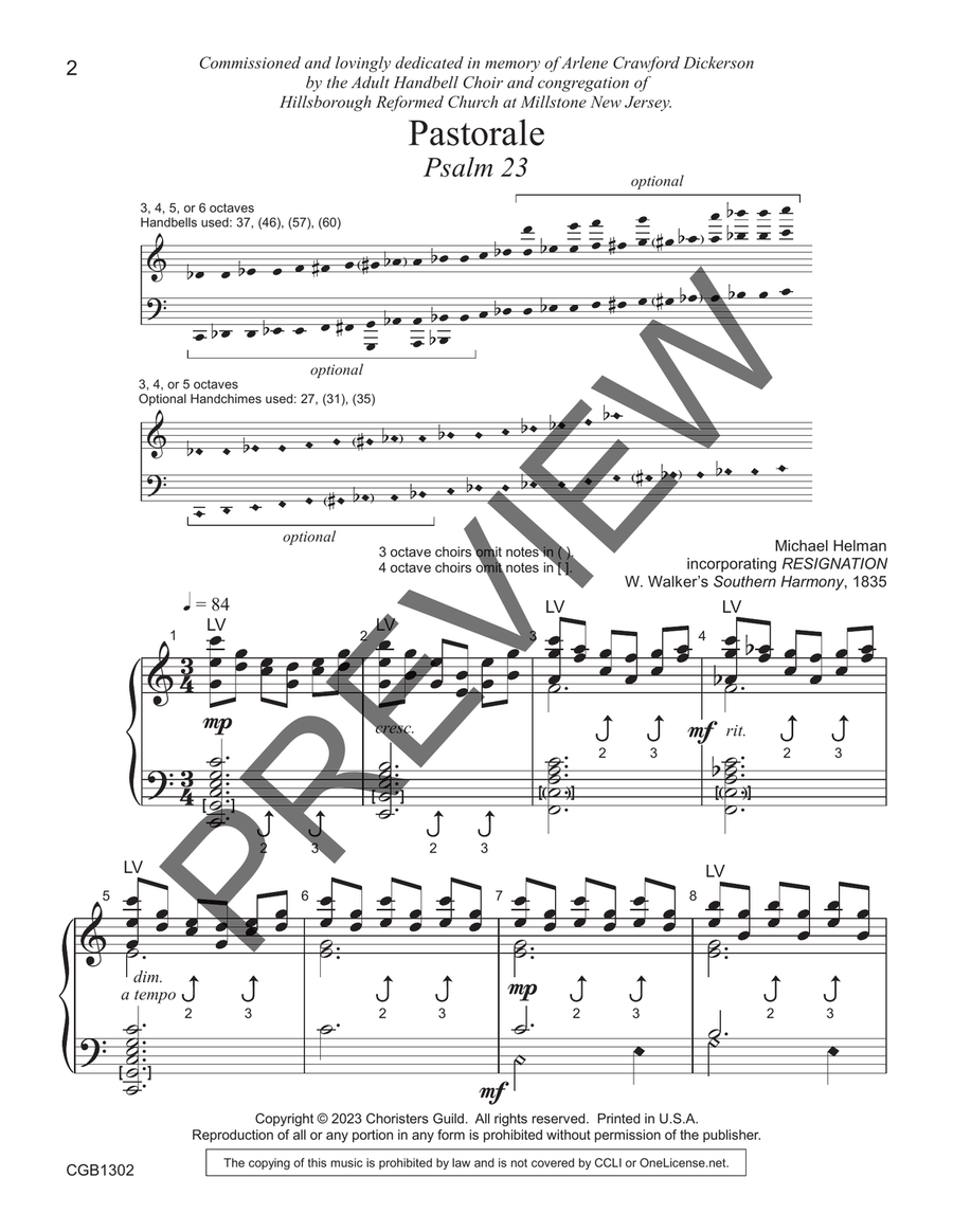 Pastorale (3-6 octaves) Pastorale (3-6 octaves) 5-Octaves scores gallery preview page 2