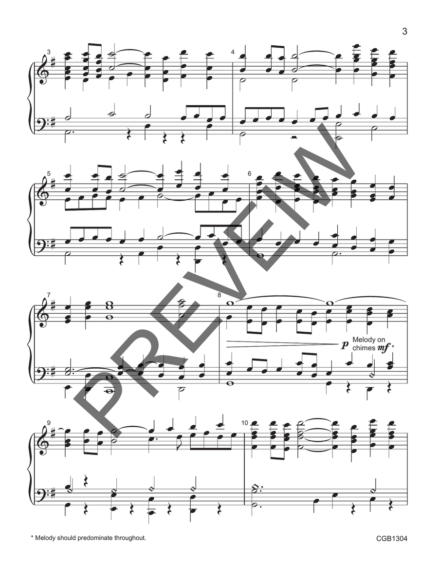 Rhosymedre Rhosymedre Handbell Choir scores gallery preview page 3