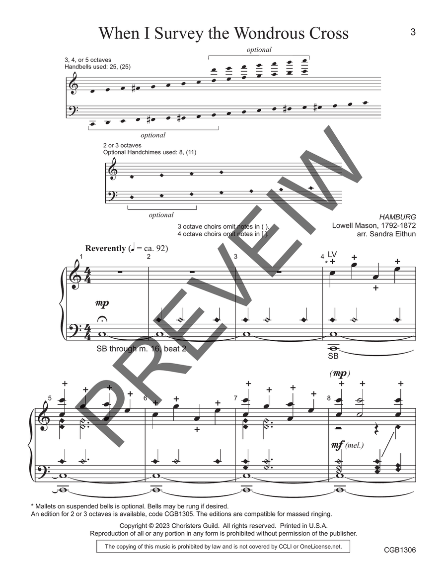 When I Survey the Wondrous Cross (3-5 octaves) 5-Octaves scores gallery preview page 2