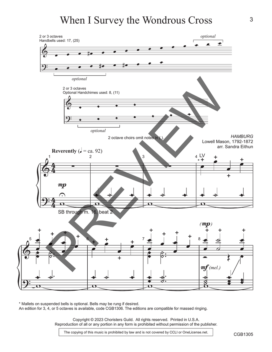 When I Survey the Wondrous Cross (2-3 octaves) 3-Octaves scores gallery preview page 2