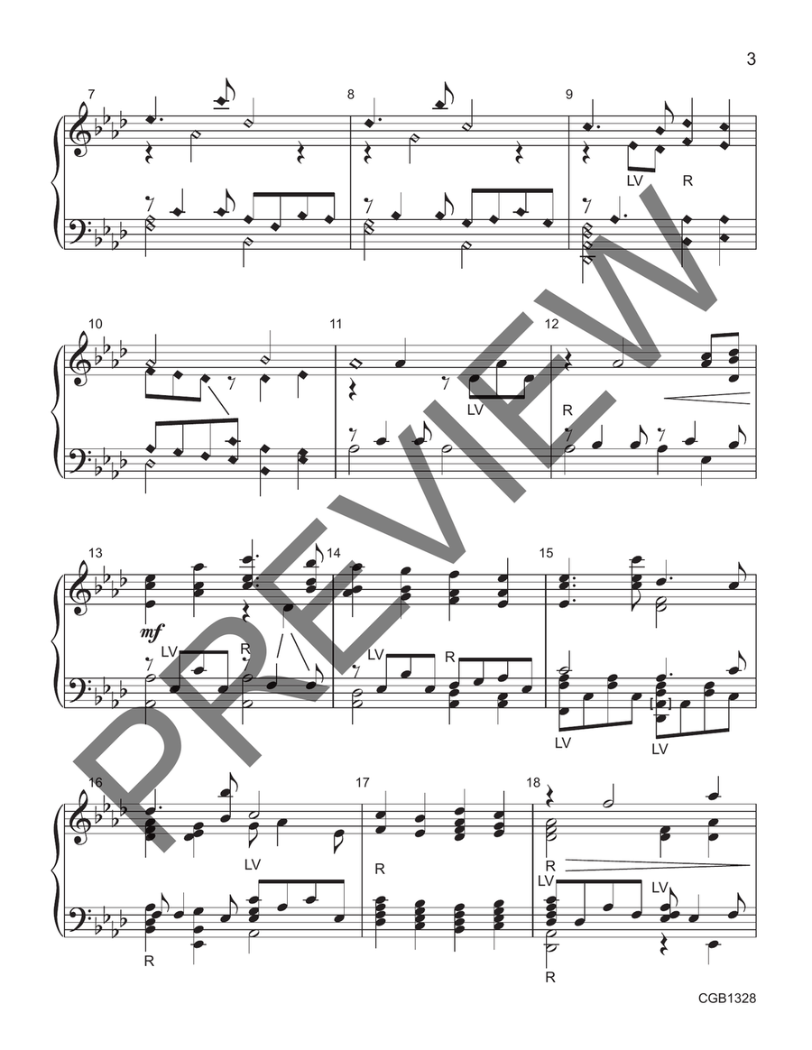 A Quiet Heart A Quiet Heart Handbell Choir scores gallery preview page 3