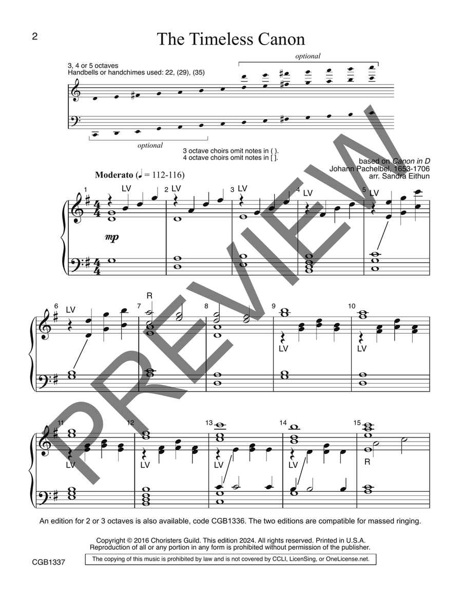The Timeless Canon (3-5 octaves) 5-Octaves scores gallery preview page 2
