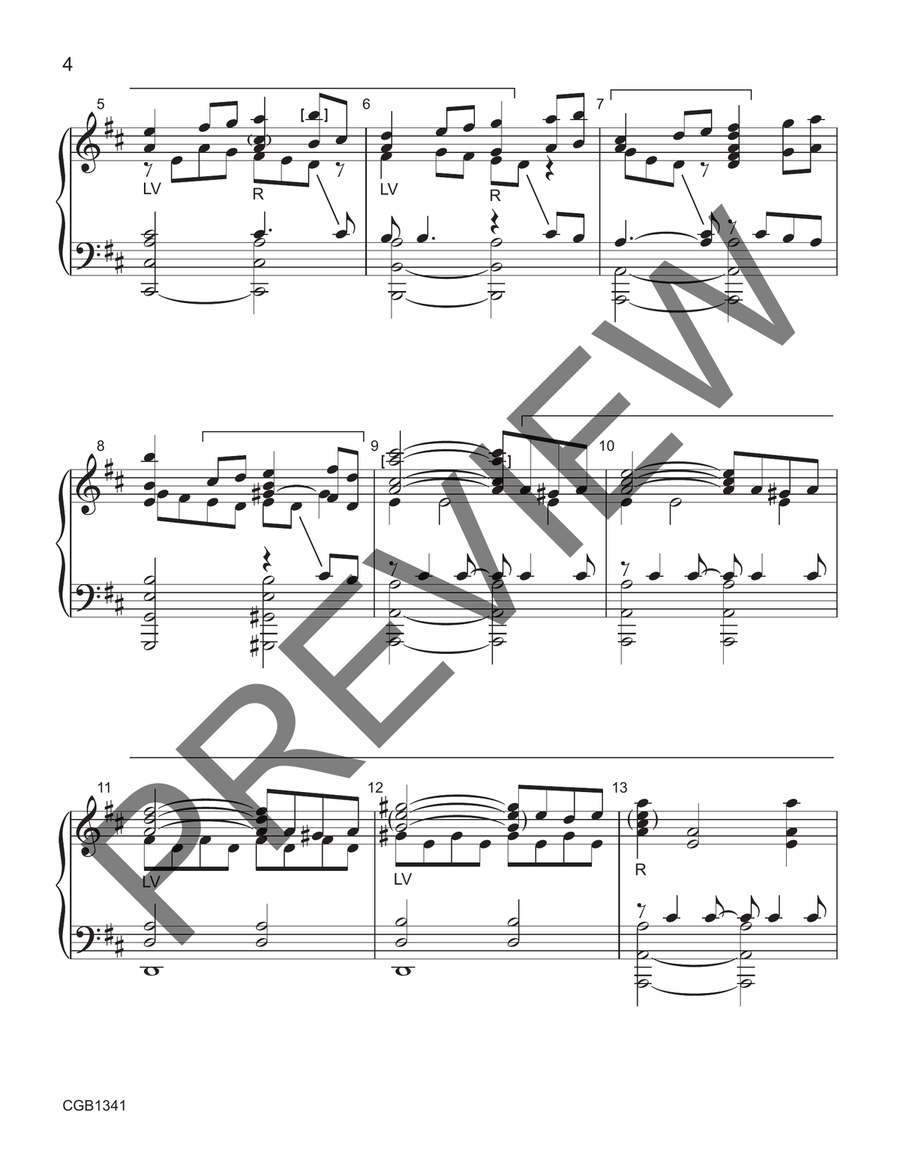 Largo from Winter Largo from Winter Handbell Choir scores gallery preview page 3