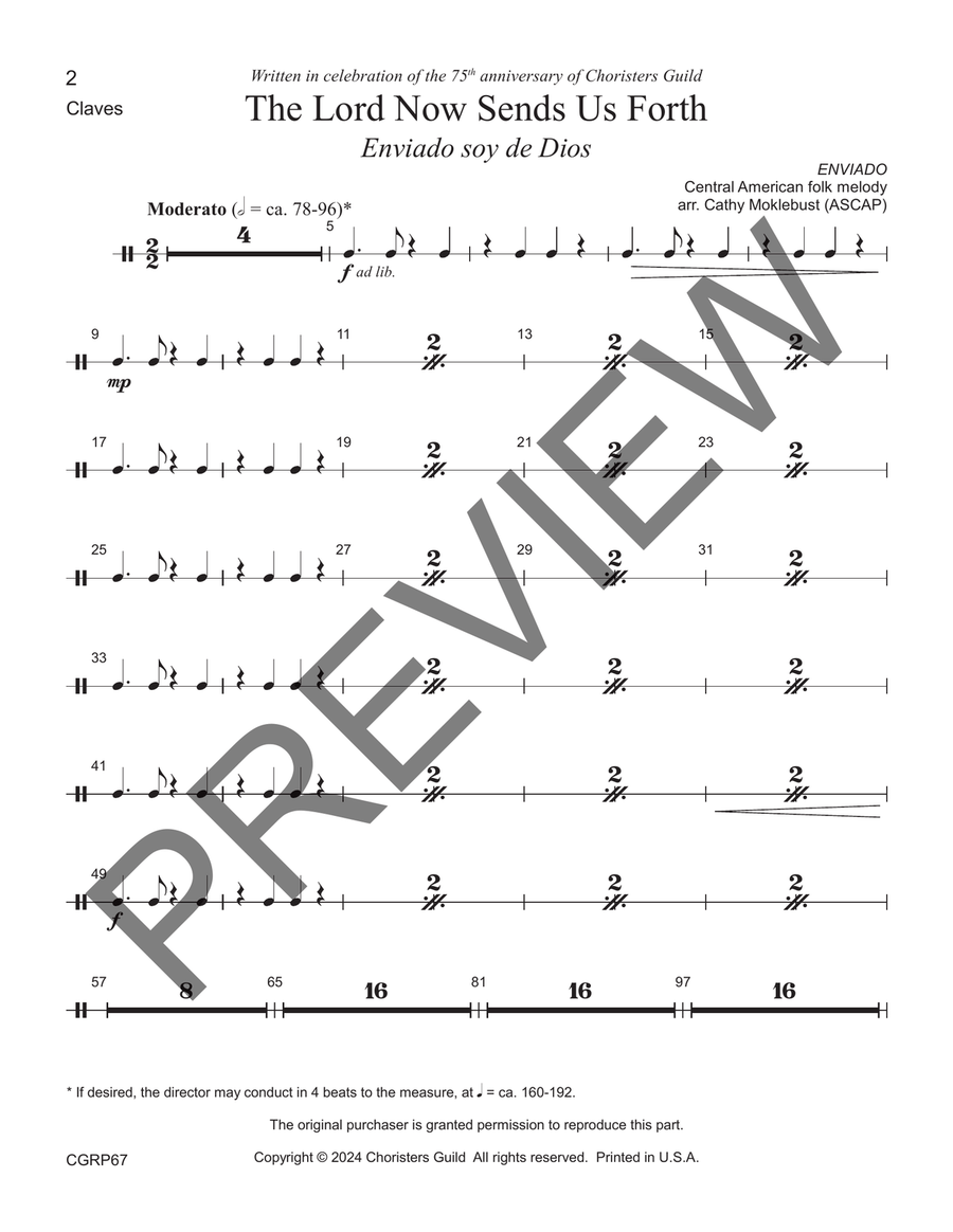 The Lord Now Sends Us Forth Reproducible Instrumental Parts Reproducible Packs scores gallery preview page 2