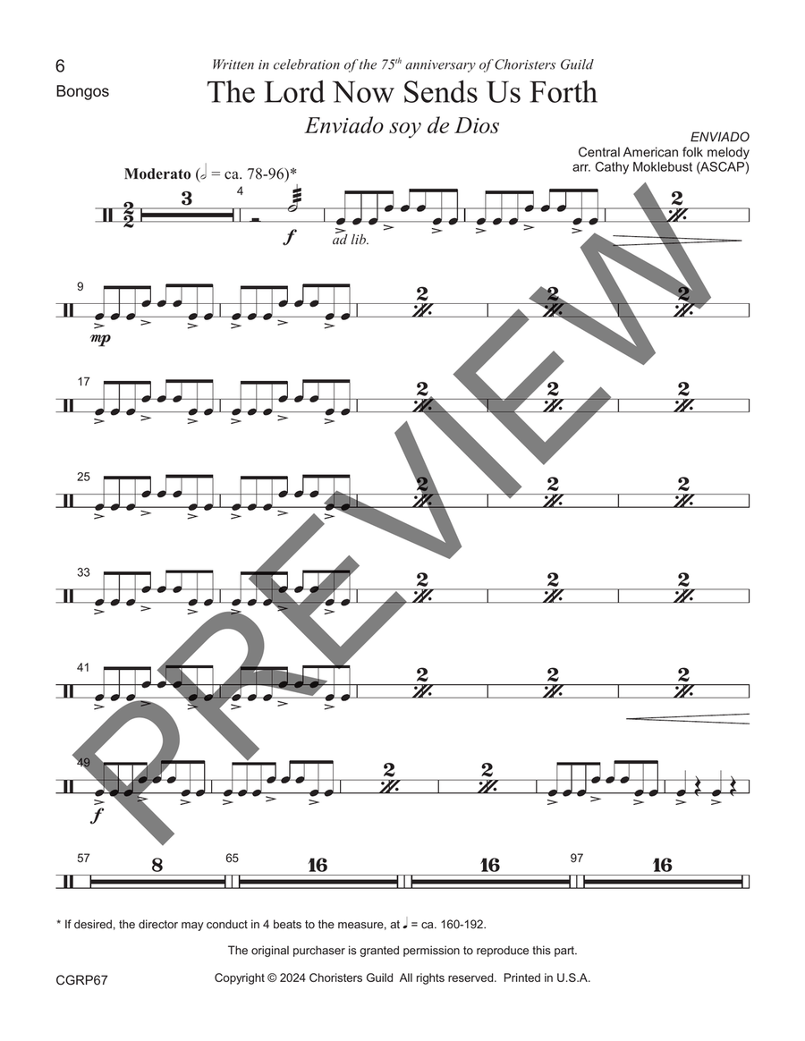 The Lord Now Sends Us Forth Reproducible Instrumental Parts Reproducible Packs scores gallery preview page 4