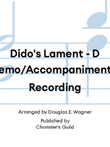 Dido's Lament - Demo/Accompaniment Recording