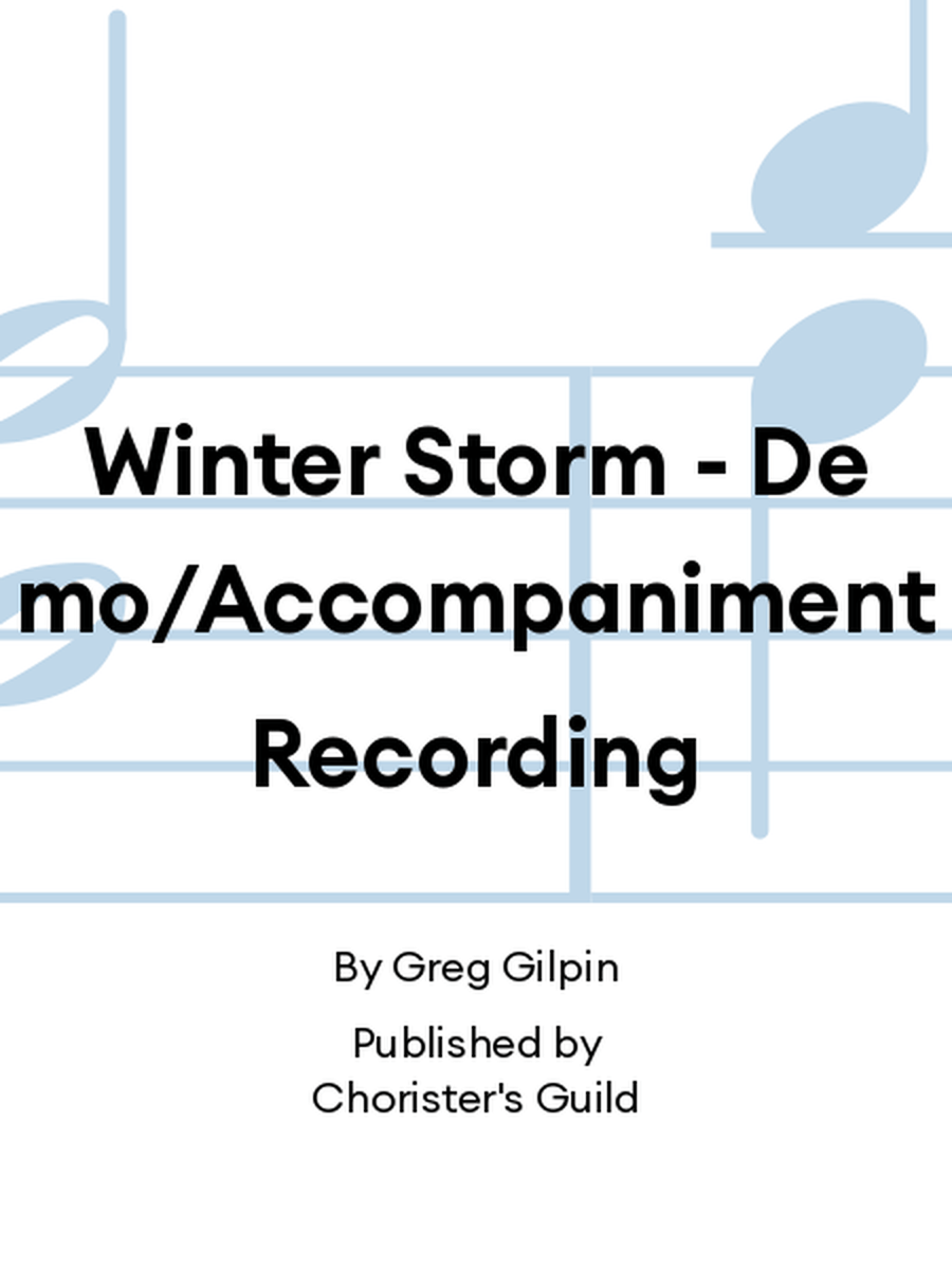 Winter Storm - Demo/Accompaniment Recording Accompaniment CD scores gallery preview page 1