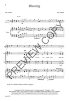 Blessing (SATB) 4-Part scores gallery preview page 3