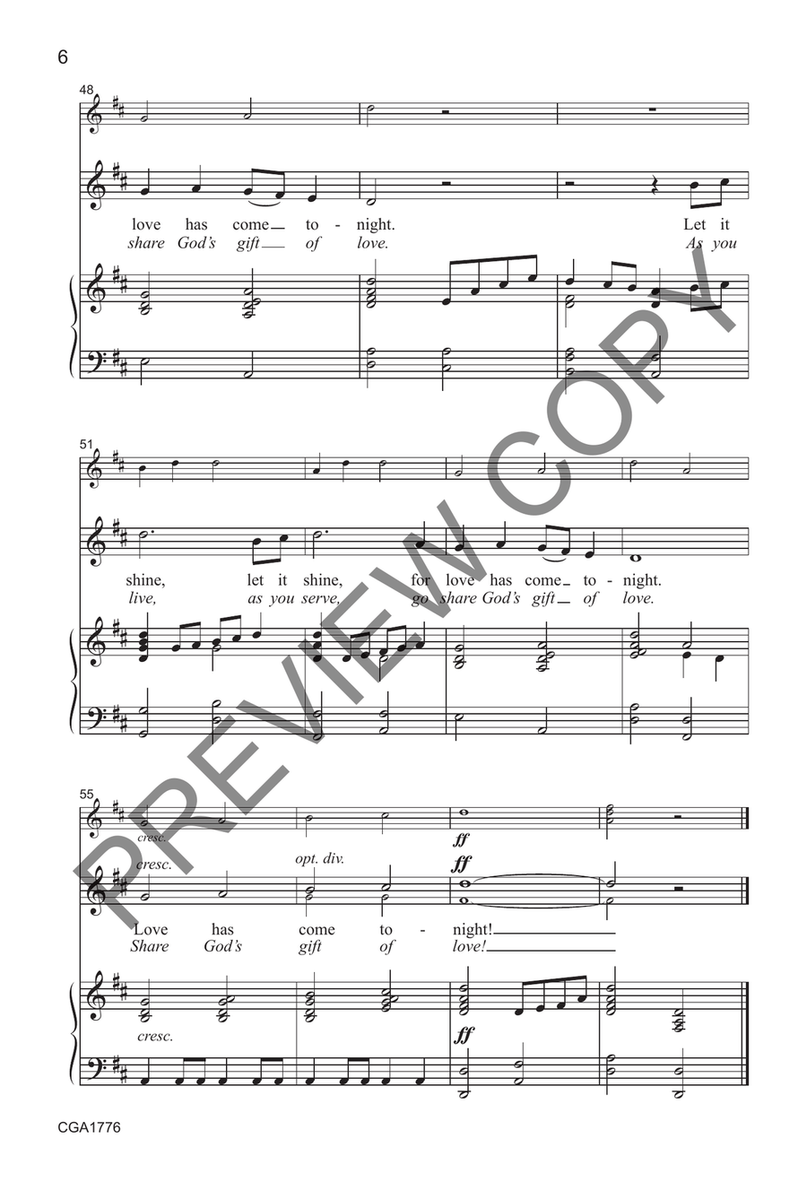 Take This Light Take This Light Unison Choir scores gallery preview page 5