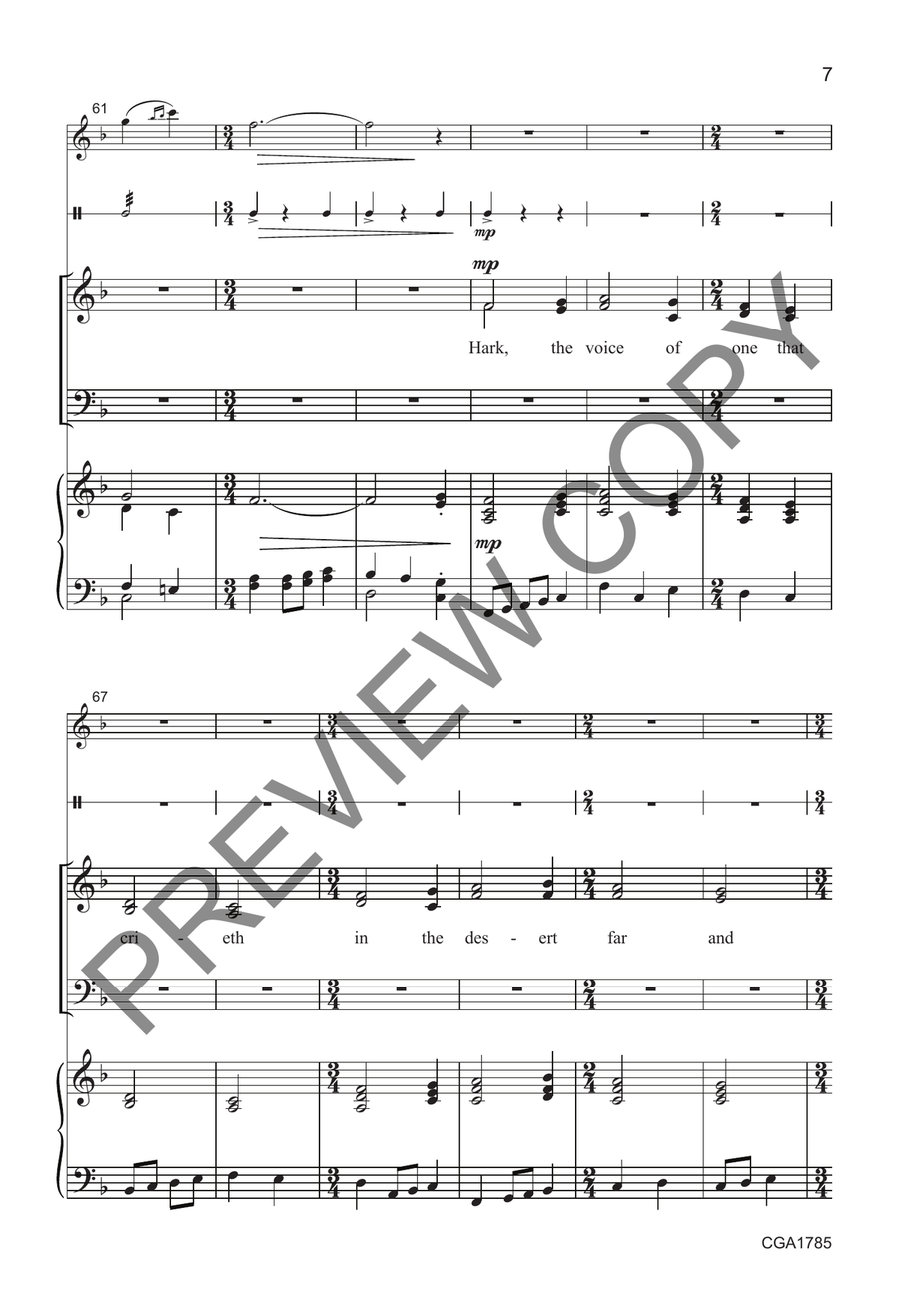 Comfort, Comfort Comfort, Comfort 4-Part scores gallery preview page 6