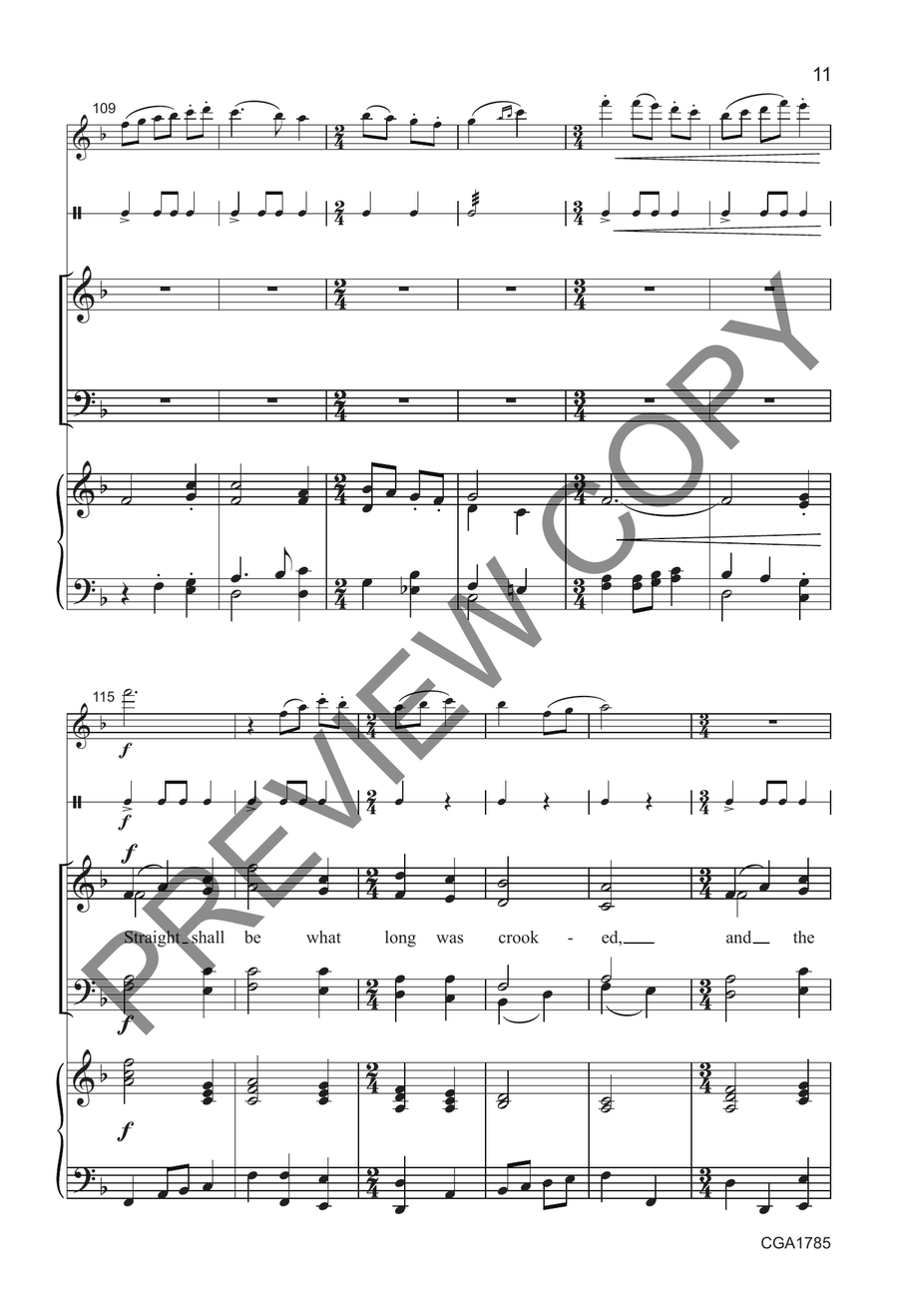 Comfort, Comfort Comfort, Comfort 4-Part scores gallery preview page 8