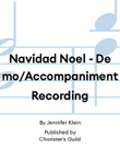 Navidad Noel - Demo/Accompaniment Recording