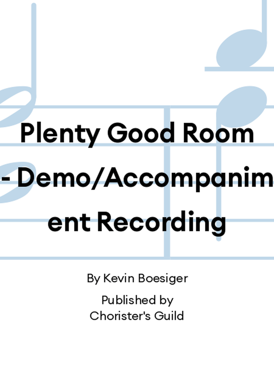 Plenty Good Room - Demo/Accompaniment Recording Accompaniment CD scores gallery preview page 1