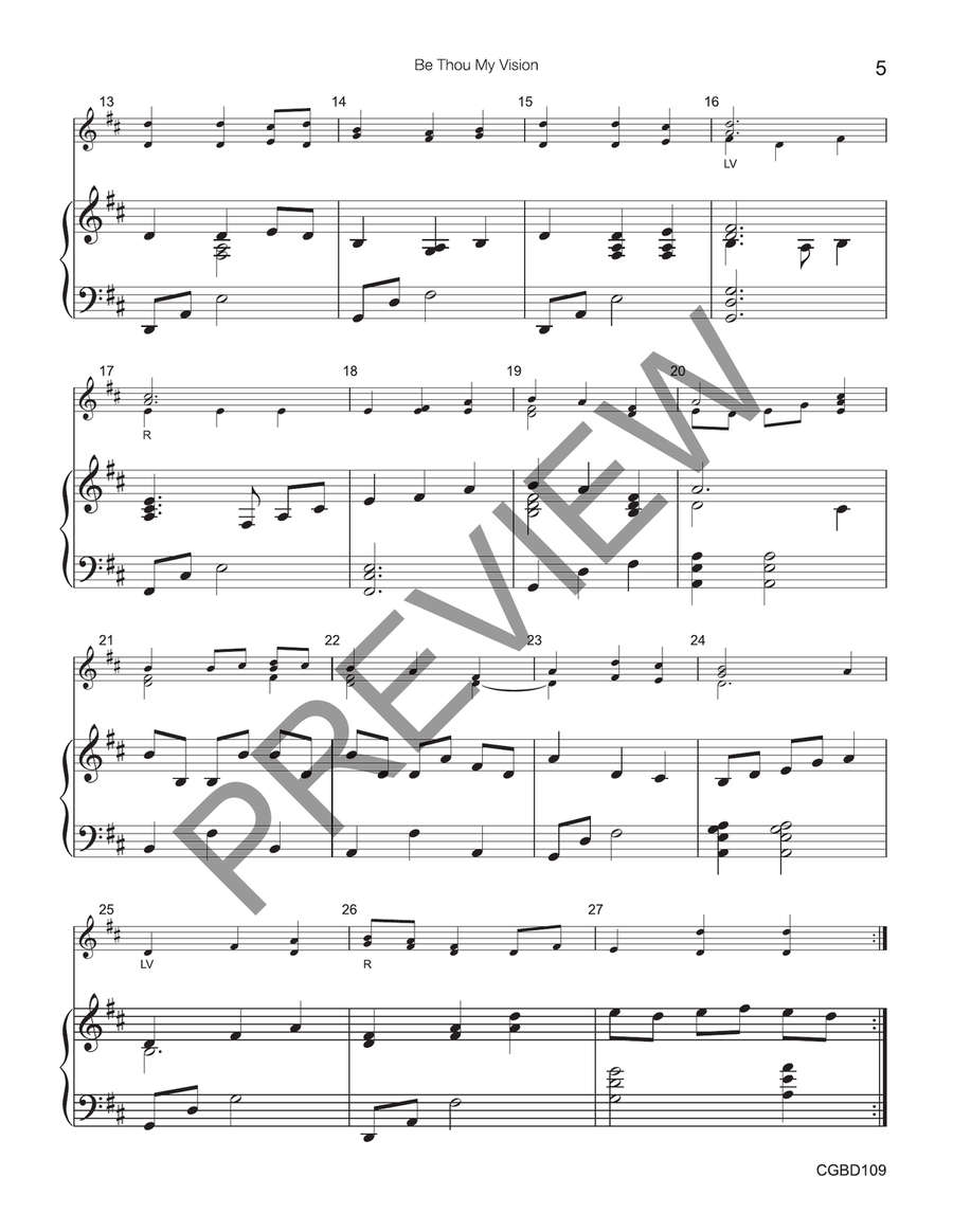 Be Thou My Vision (Reproducible) - 8 bells Handbell Choir scores gallery preview page 4